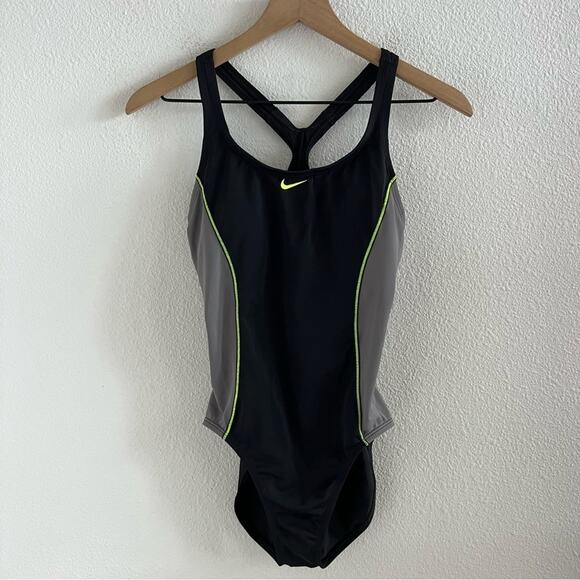 Nike Swim Womens Medium Laser Crossback Logo On Medium - Picture 1 of 9